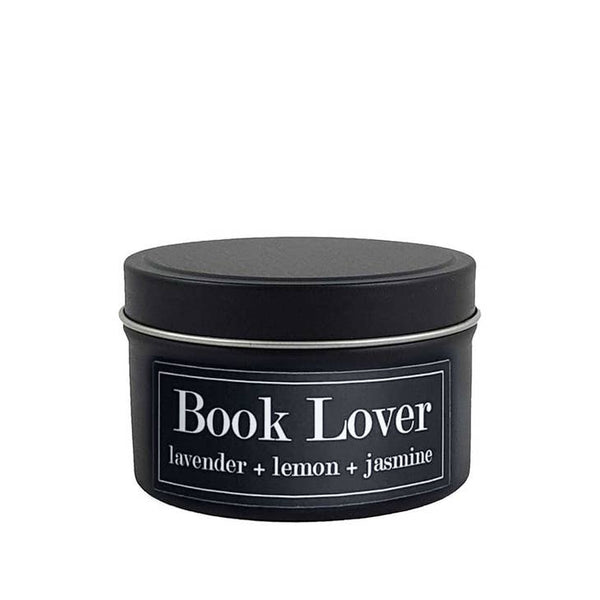 Literacy Soy Candles 4oz - Book Lover Lavender + Cotton - Fly Paper Products - Wild Lark