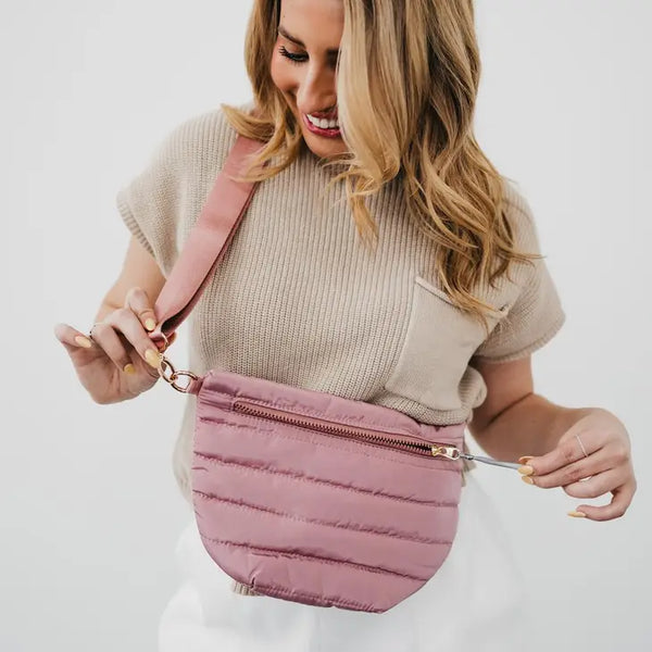 Jolie Puffer Belt Bag - Pink - Pretty Simple - Wild Lark
