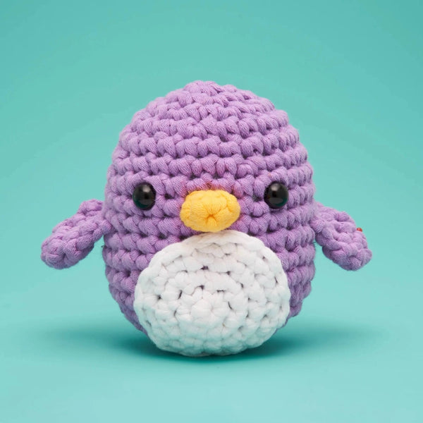 Beginner Crochet Kit - Purple Penguin - Woobles - Wild Lark
