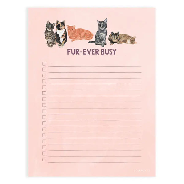 Fur-Ever Busy Cats To-Do Notepad