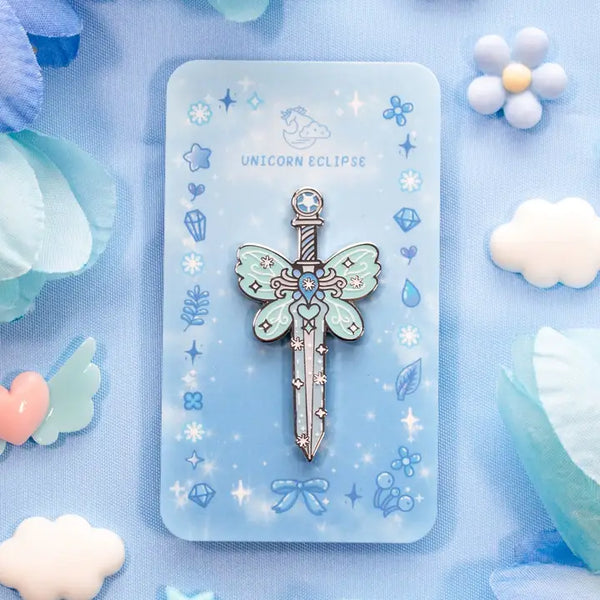 Enamel Pin - Frozen Sword - Unicorn Eclipse - Wild Lark