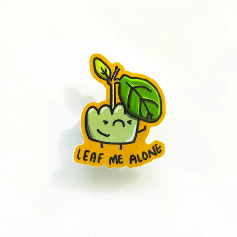 Leaf Me Alone Houseplant 3" Vinyl Sticker -  - Home by Faith - Wild Lark