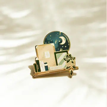 Occasionalish Enamel Pins - Goodnight Bookshelf - Occasionalish - Wild Lark
