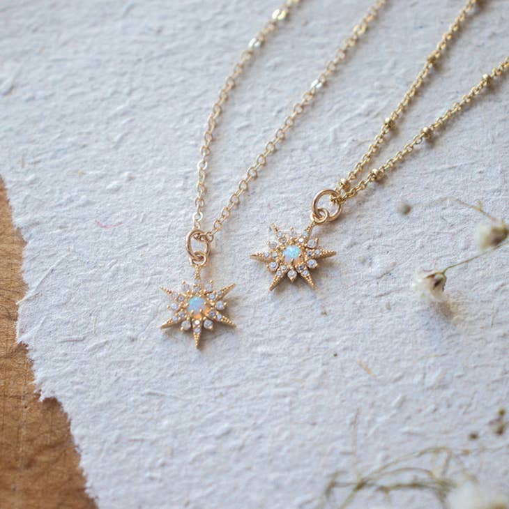 North Star Necklace -  - Emery and Opal - Wild Lark