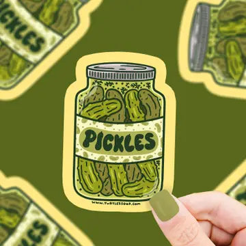 Turtle's Soup Vinyl Stickers - Pickle Jar Vinyl Sticker - Turtle's Soup - Wild Lark