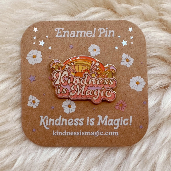 Enamel Pin - Kindness is Magic Rainbow - Kindness is Magic - Wild Lark