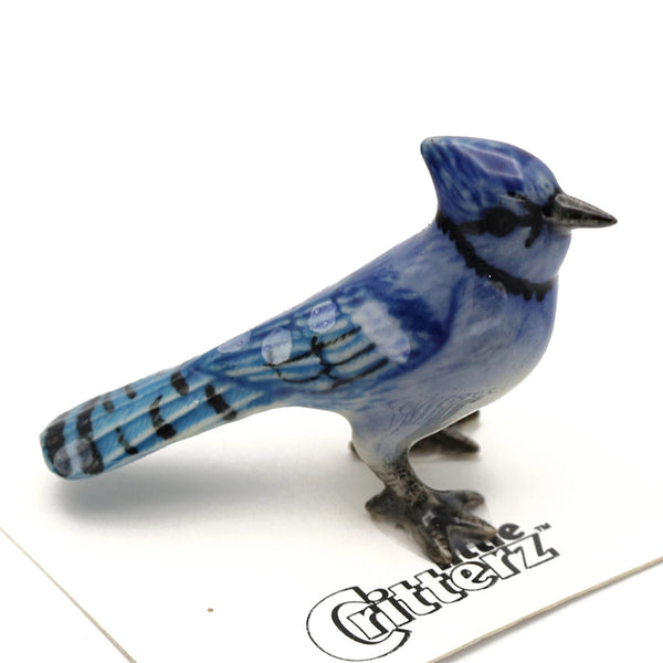 Porcelain Miniature Critters - Mischief Bluejay - Little Critterz - Wild Lark