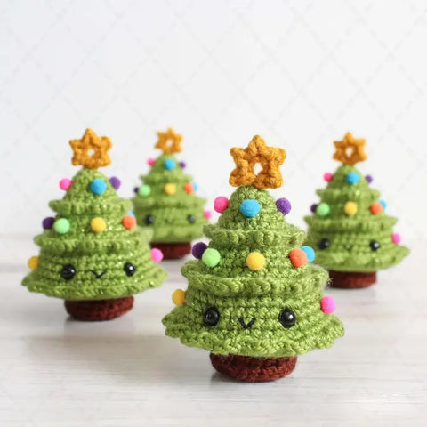Crochet Joy the Baby Christmas Tree, Winter Holiday Decor -  - Tomopod - Wild Lark