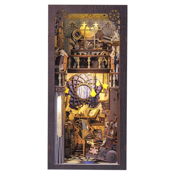 DIY Book Nook Kit - Nebula Common Room with Dust Cover - Hands Craft - Wild Lark
