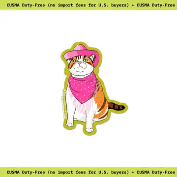 Bumper Stickers - Cowboy Cat - Party Mountain Paper co. - Wild Lark