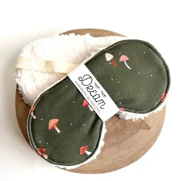 Sweet Dreams Sleep Mask - Olive Mushroom - Little Man - Wild Lark