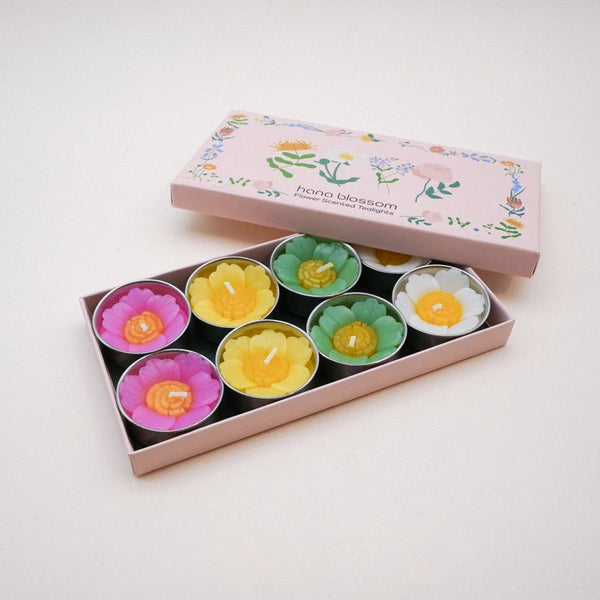 Handmade Scented Flower Tealights - Assorted Primrose - Hana Blossom - Wild Lark