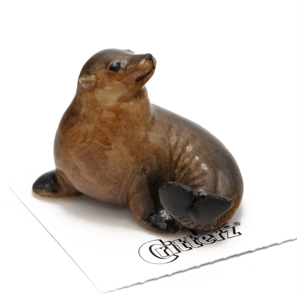 Porcelain Miniature Critters - Pippa Adult Sea Lion - Little Critterz - Wild Lark