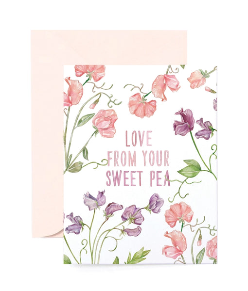 Greeting Cards - Sweet Pea Greeting Card - Lana's Shop - Wild Lark