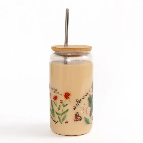 Glass Can - Wildflower Botanicals - 1canoe2 | One Canoe Two Paper Co. - Wild Lark