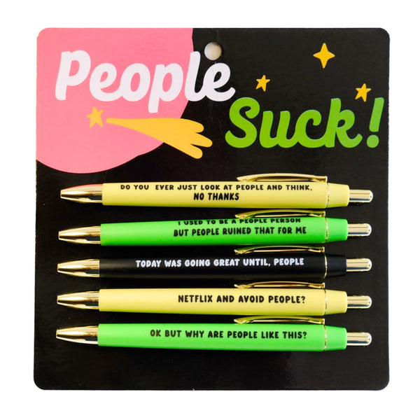 Fun Club Pen Sets - People Suck - FUN CLUB - Wild Lark
