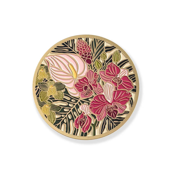 Luxe Coaster - Exotic Floral - Paper Anchor Co. - Wild Lark