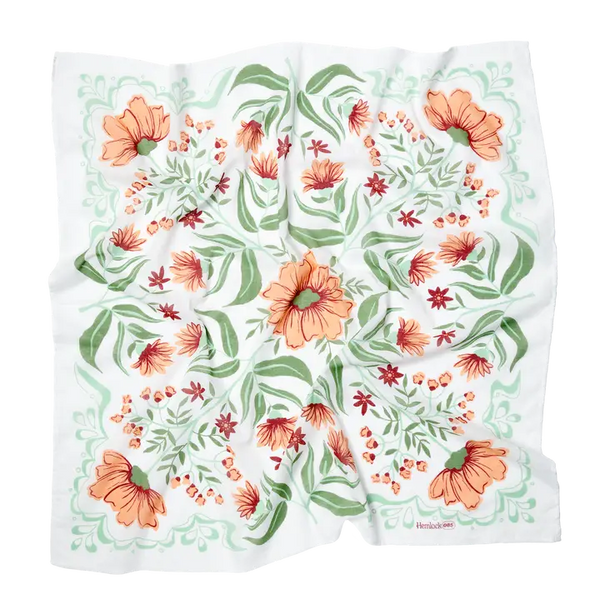 Large Bandana - Flora - Handker - Wild Lark