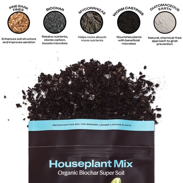 Organic Houseplant Mix For Potted Plants - - Rosy Soil - Wild Lark