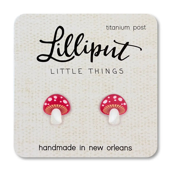 Lilliput Little Things Earrings - Mushroom - Lilliput Little Things - Wild Lark