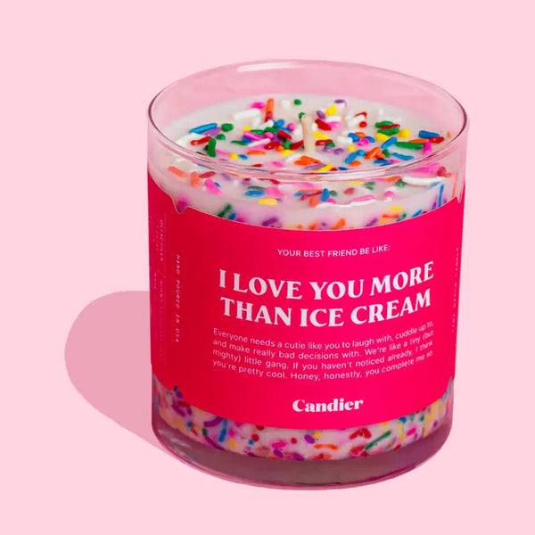 Candier Candle - Love You More Than Ice Cream Candle - Candier - Wild Lark