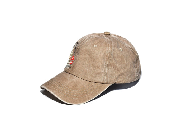 Mushroom Forest & Bee Embroidered Baseball Cap -  - Quince Fables - Wild Lark