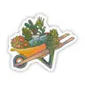 "Wheelbarrow Full of Plants " Sticker -  - Big Moods - Wild Lark