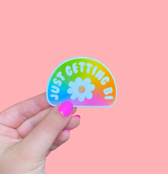 The Peach Fuzz Stickers - Just Getting Bi - The Peach Fuzz - Wild Lark