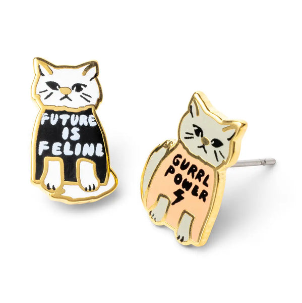Earring Studs - Girl Power (Vial) - Yellow Owl Workshop - Wild Lark