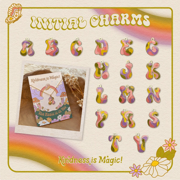 Kindness is Magic Necklaces - Initial Charm N - Kindness is Magic - Wild Lark