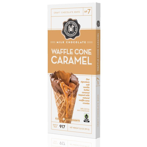 Chocolate Bars - Milk Waffle Cone Caramel Bar - Chocolate Chocolate Chocolate Company - Wild Lark