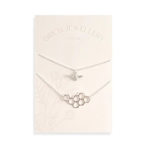 Bee & Honeycomb Necklace Set -  - Birch Jewellery - Wild Lark