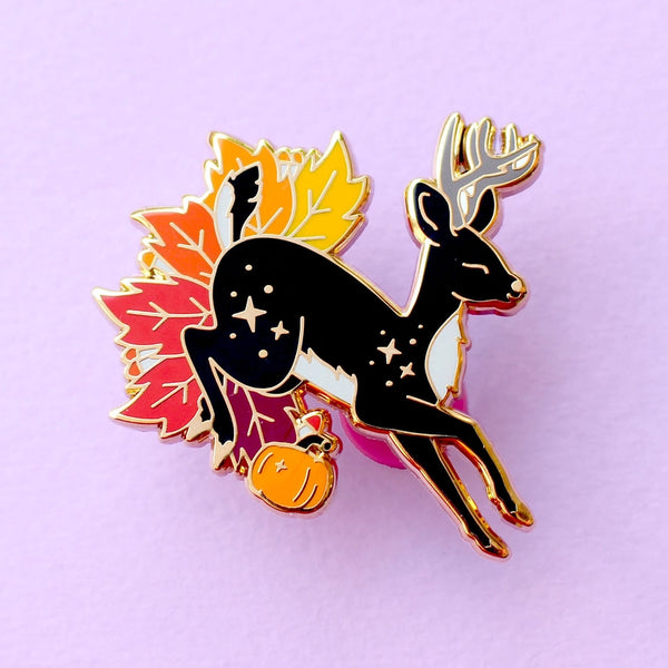 Enamel Pins - Autumn Fall Deer - Glitter Punk - Wild Lark