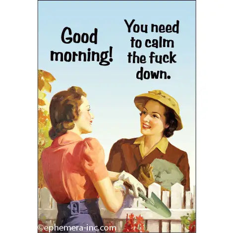 Magnets - Good Morning! You Need To Calm the Fuck Down - Ephemera - Wild Lark
