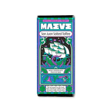 Maeve Chocolate Truffle Bars - San Juan Salted Toffee - Seattle Chocolate - Wild Lark