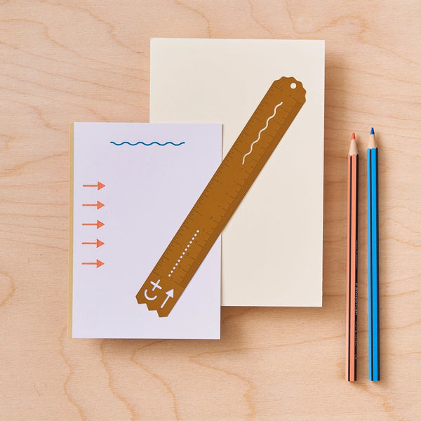 Brass Stencil Ruler - - Another Studio for Design Ltd - Wild Lark
