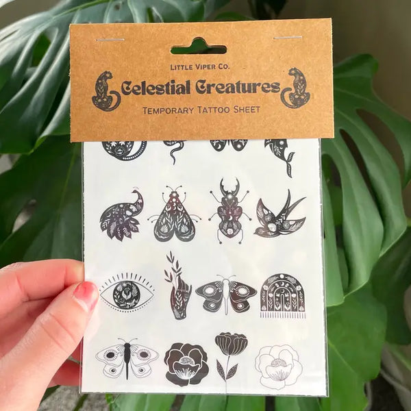 Little Viper Co Temporary Tattoo Sheets