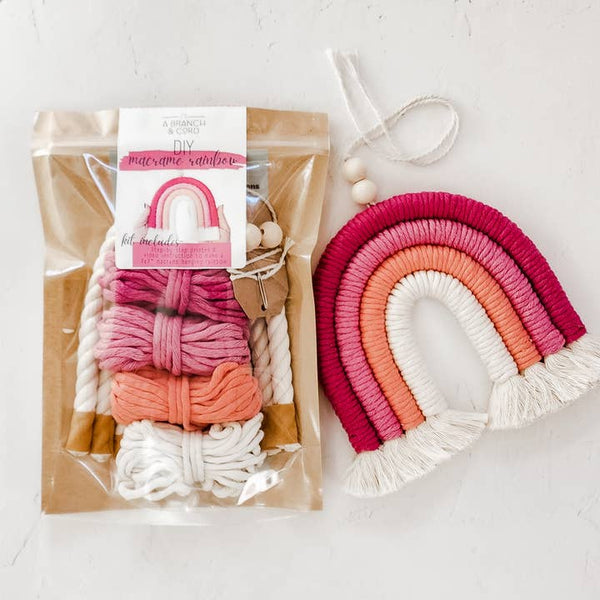 Diy Rainbow Kit / Craft/ Crafts/ Do It Yourself - Very Berry - A Branch & Cord - Wild Lark