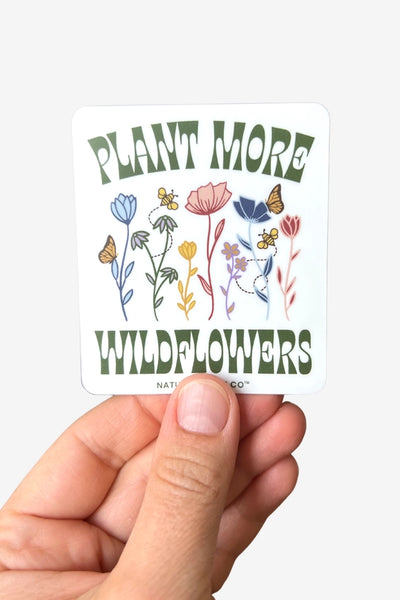 Nature Supply Co. Stickers - Plant More Wildflowers - Nature Supply Co. - Wild Lark
