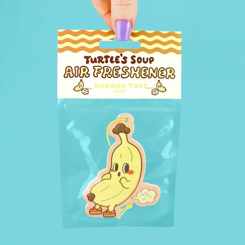 Turtle's Soup Scented Car Air Freshener - Banana Toot Scented Car Air Freshener - Turtle's Soup - Wild Lark