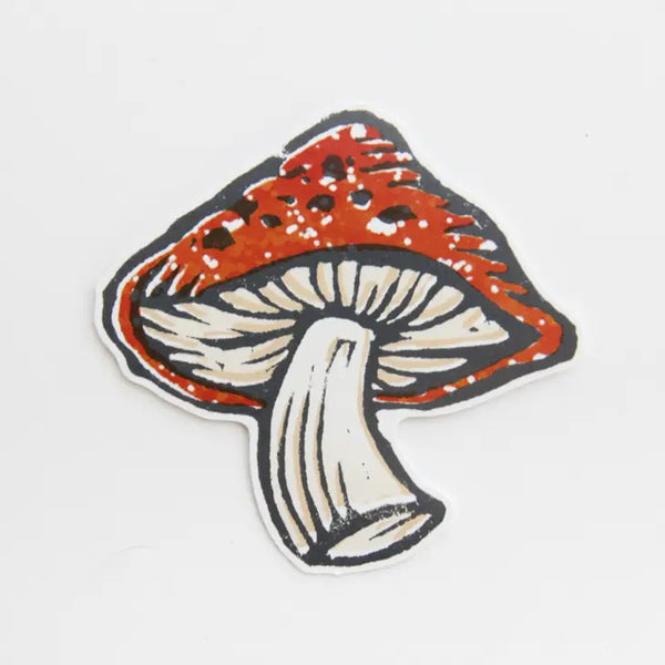 Eco Friendly Paper Sticker - Fly Agaric Mushroom - Root & Branch Paper Co. - Wild Lark