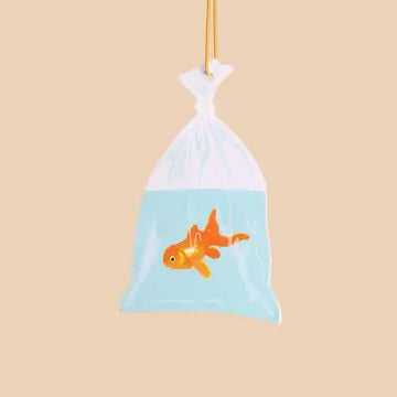 And Here We Are Air Freshener - Goldfish in Bag Air Freshener (Rain Scent) - And Here We Are - Wild Lark