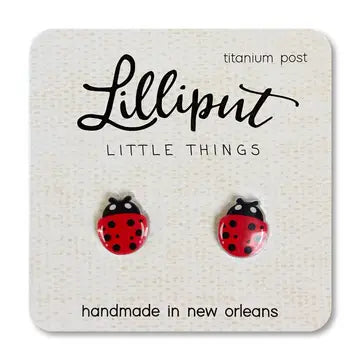 Lilliput Little Things Earrings - Ladybug - Lilliput Little Things - Wild Lark