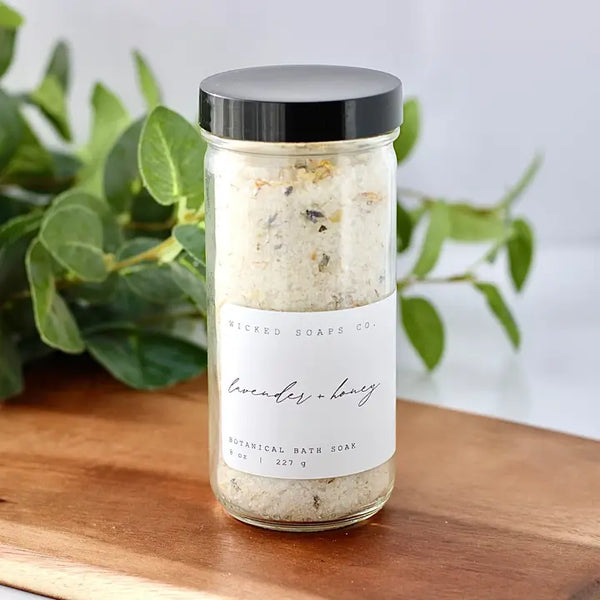 Lavender + Honey Bath Soak - - Wicked Soaps Co. - Wild Lark