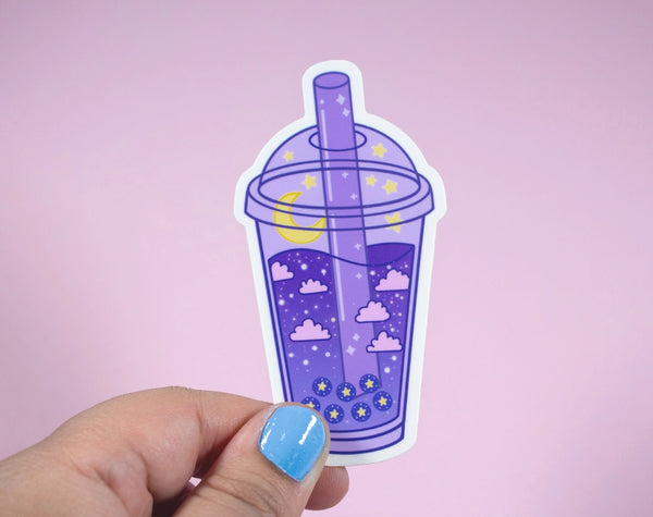 Stickers - Boba Tea Drink - Purple - Unicorn Eclipse - Wild Lark