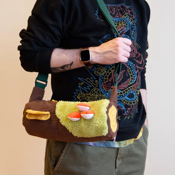 Corduroy Log Crossbody Bag - - Curlworks - Wild Lark