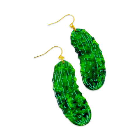 Pickle Acetate Earrings - - Jenny Lemons - Wild Lark