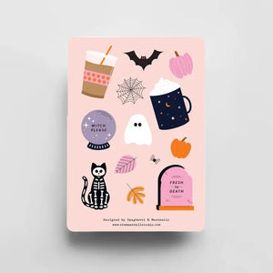 Pumpkin Spice Sticker Sheets -  - Spaghetti & Meatballs - Wild Lark