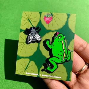 Not Picasso Enamel Pins - Frog and Fly - Not Picasso - Wild Lark