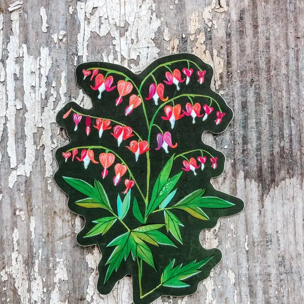 Katie Daisy Matte Sticker - Bleeding Heart - Katie Daisy - Wild Lark